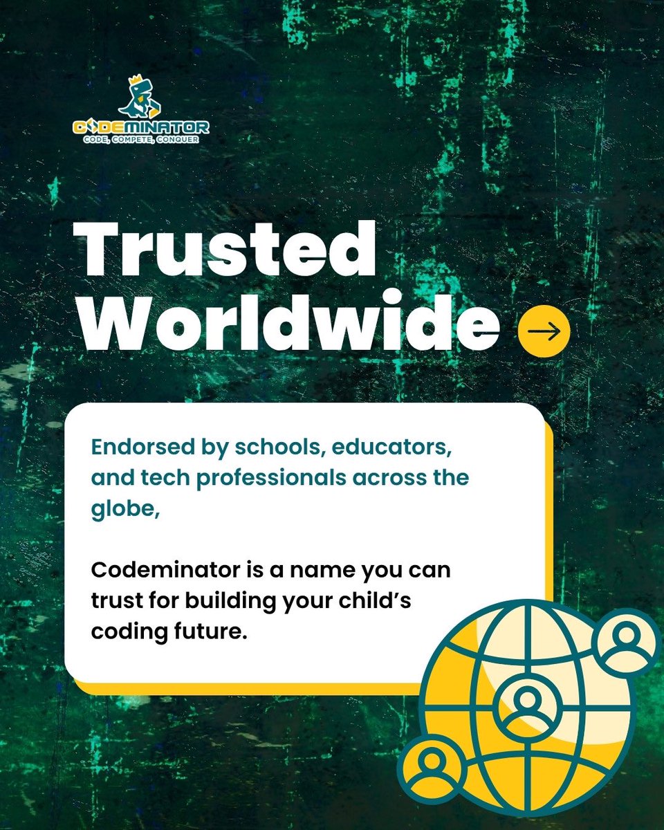 codeminator81's tweet image. 💡 Codeminator = Global coding experience for kids! 🌍💻
🌎 Worldwide competition (Grade 1–12)
🧩 Structured learning
🌐 Trusted by educators

🚀 Register for Codeminator 2025 – Dec 17
🌐 codeminator.org

#codeminator #codingforkids #futurecoders