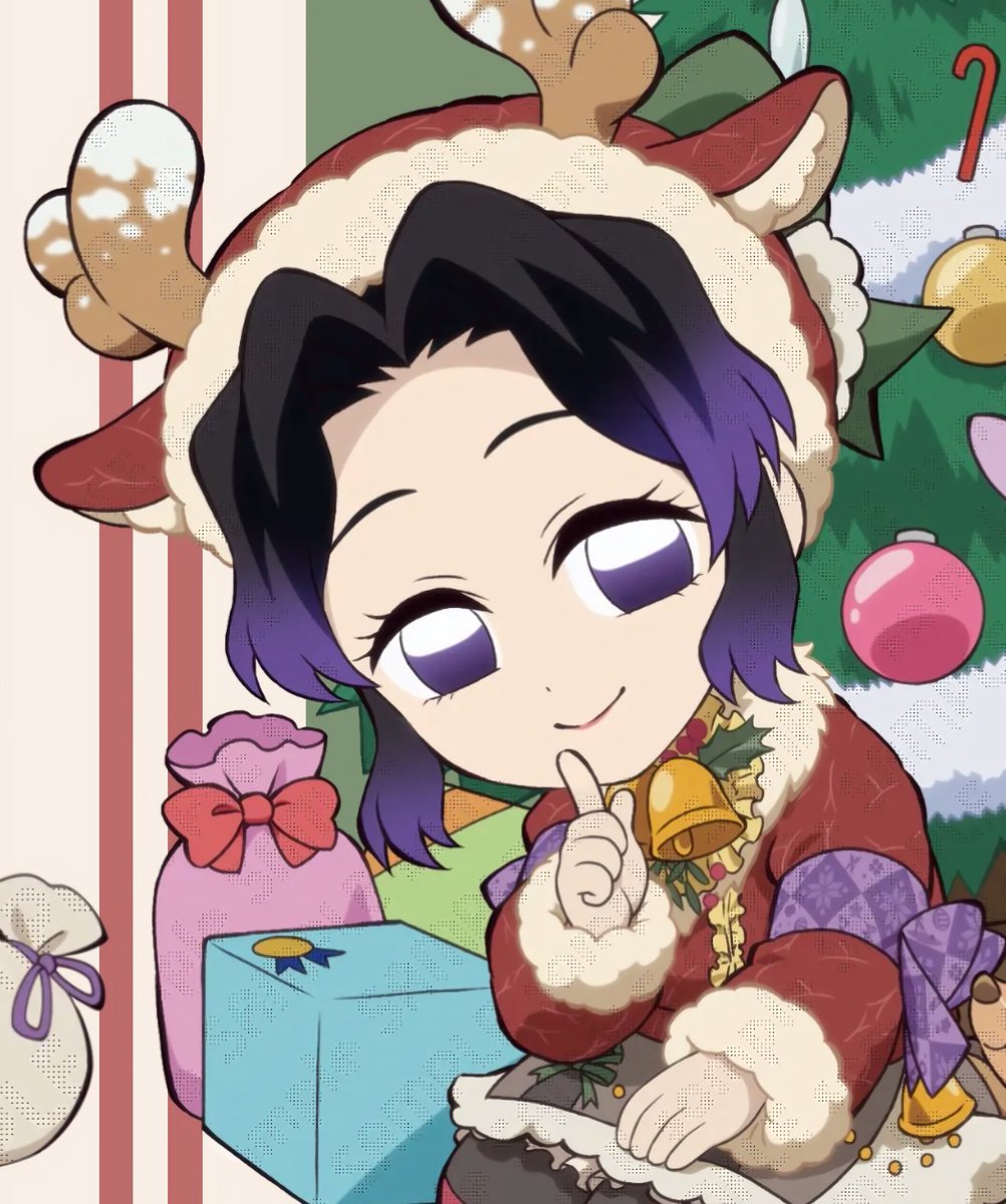 shinobusn1wife's tweet image. WAKE UPPP NEW SHINOBU CHRISTMAS ILLUSTRATION FINALLY DROPPED!!🥹💜