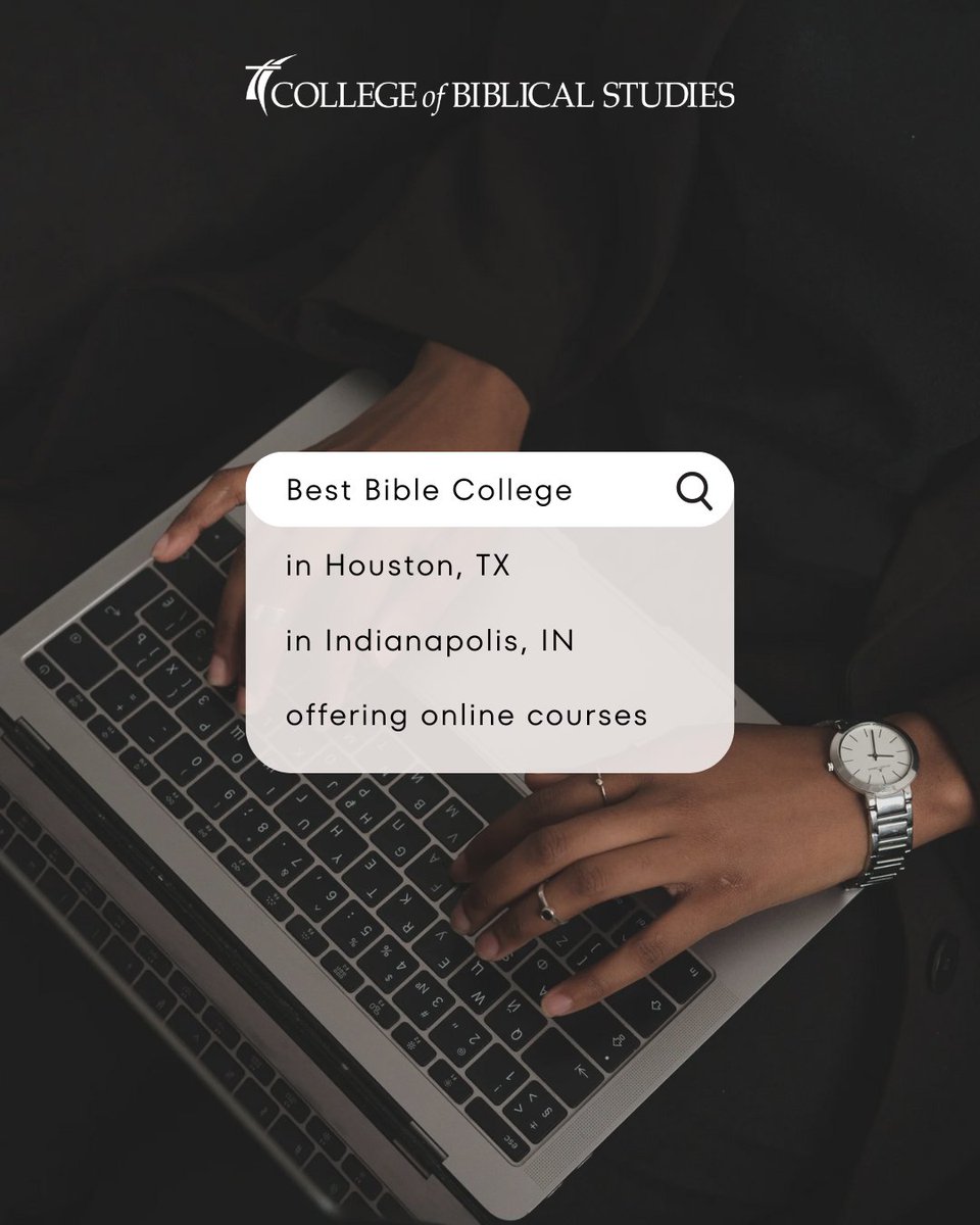 CBSHouston's tweet image. Your faith. Your future. Your place—at the College of Biblical Studies.

cbs.edu