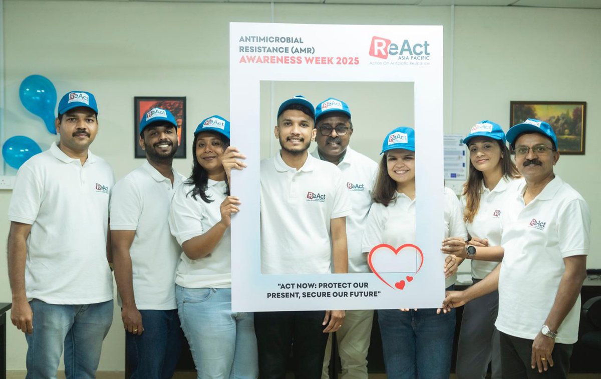 reactgroup's tweet image. 🌍 #WAAW2025 we’re celebrating ReAct worldwide - and our amazing, passionate colleagues! 
💙 All united in the mission to ensure sustainable access to effective antibiotics for everyone and to build a future free from untreatable infections.

We have been going blue here and…