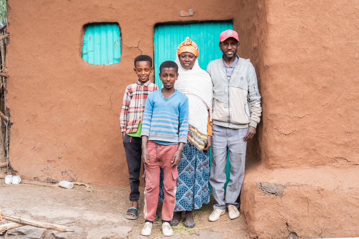 ProjectMercy's tweet image. Your gift in this #GivingSeason to our #Dairy program ensures the future prosperity for people like Hailu and Yeshi, who have turned one cow from #ProjectMercy into a thriving family farming enterprise. Double your #GivingTuesday gift's impact at projectmercy.org/donate