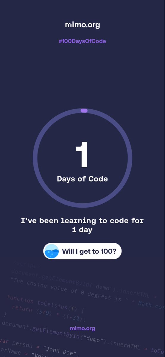 JIDs_NFT's tweet image. I tried something new today, it kept me out of the noise on CT.
My target is to learn something new everyday and see how well I progress.
#learn #code