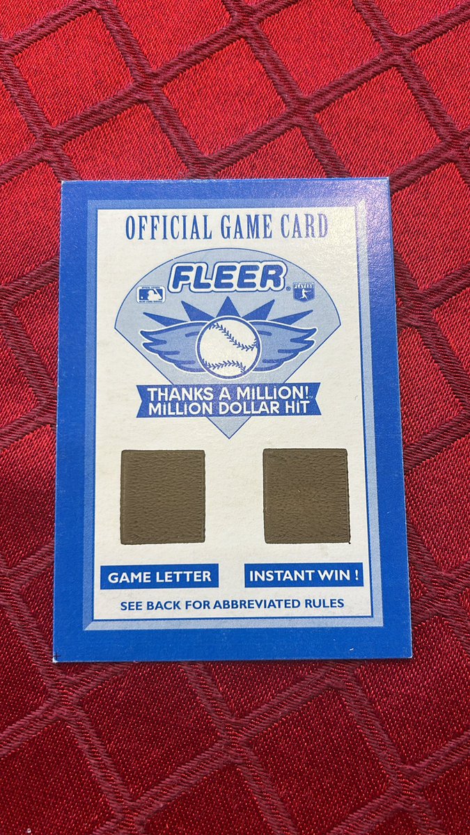 StevenBauer8's tweet photo. Hey @UpperDeckSports I found this while going through my old cards, if I scratch and instant win is it tool late to redeem!? 😂 https://t.co/2LsUwo1U8Q