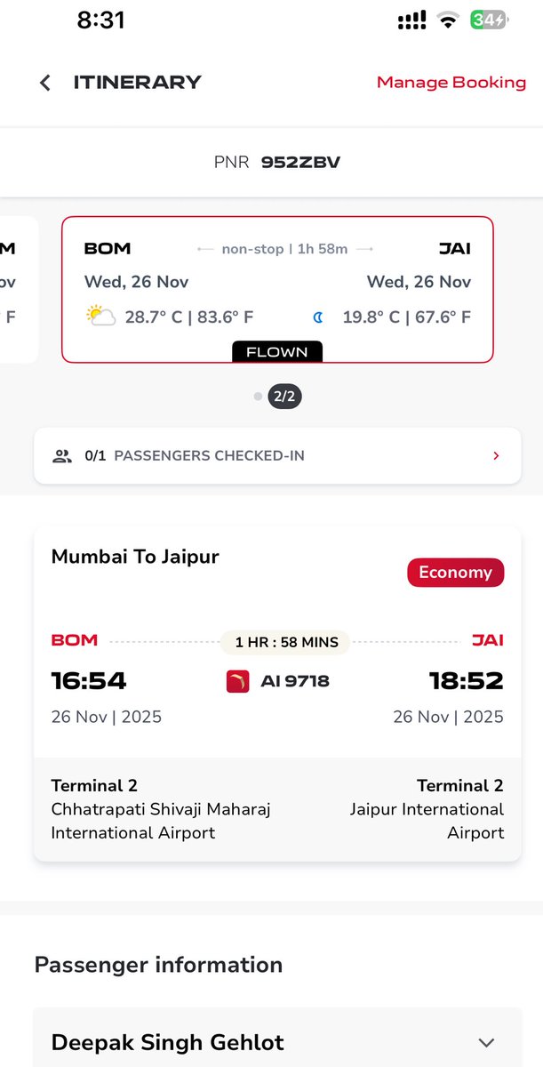 DSGehlot's tweet photo. @airindia @AirIndiaX , Mistake of AI was very well handled by AI Express. AI should note that such technical nuisance happen in future. https://t.co/wjd4FE0BvD