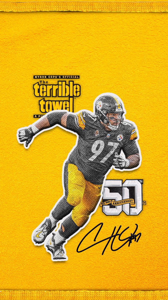 steelers's tweet image. 50 years of the Terrible Towel 🖤💛

#WallpaperWednesday | #HereWeGo