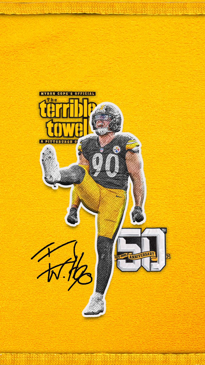 steelers's tweet image. 50 years of the Terrible Towel 🖤💛

#WallpaperWednesday | #HereWeGo