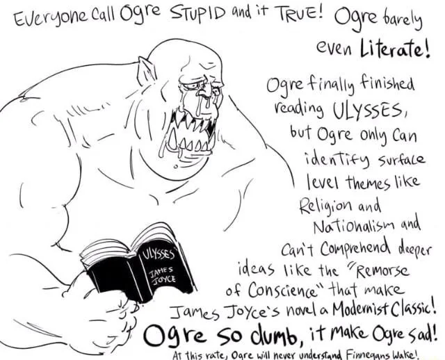 Sketchalicious1's tweet image. i feel like this ogre every time i try to figure out any deltarune character ever
