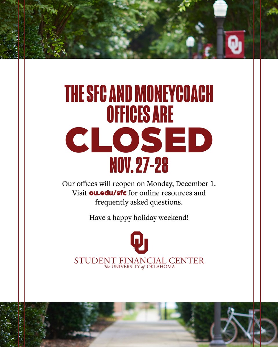 OU Student Financial Center tweet media