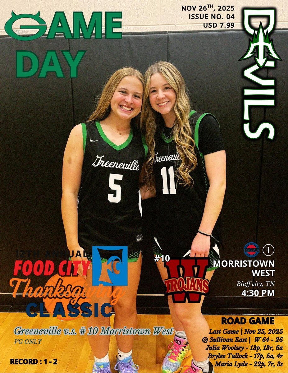 GHSLadyDevilsBB's tweet image. 🚨GAME DAY🚨
🆚️ #10 Mo West
📍Sullivan East High School
🕟 430 PM
📻 @wgr