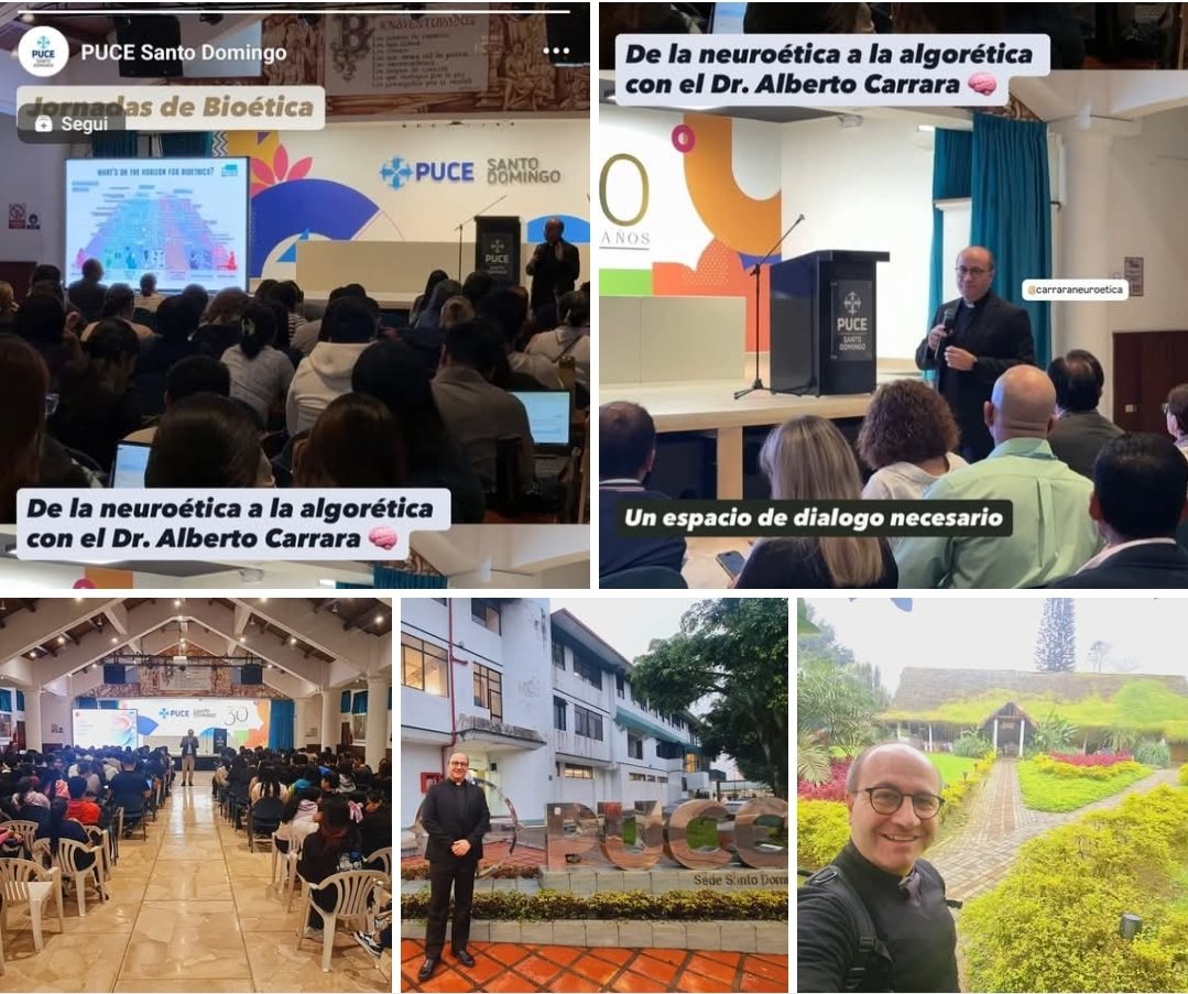 CarraraNeuro's tweet image. 🎓 Unos maravillosos días de conferencias con profesores y alumnos de la @PUCE_StoDgo 💡 de la #neuroética a la #algorética y el estatuto metafísico del Los #algoritmos
@AteneoUPRA
@iinbeneuro