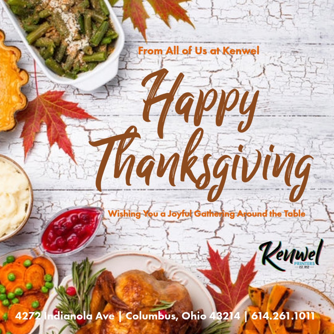 We are thankful for our customers, vendors, industry partners, team members, and the wonderful community we live and work. #grateful #turkeyday2025