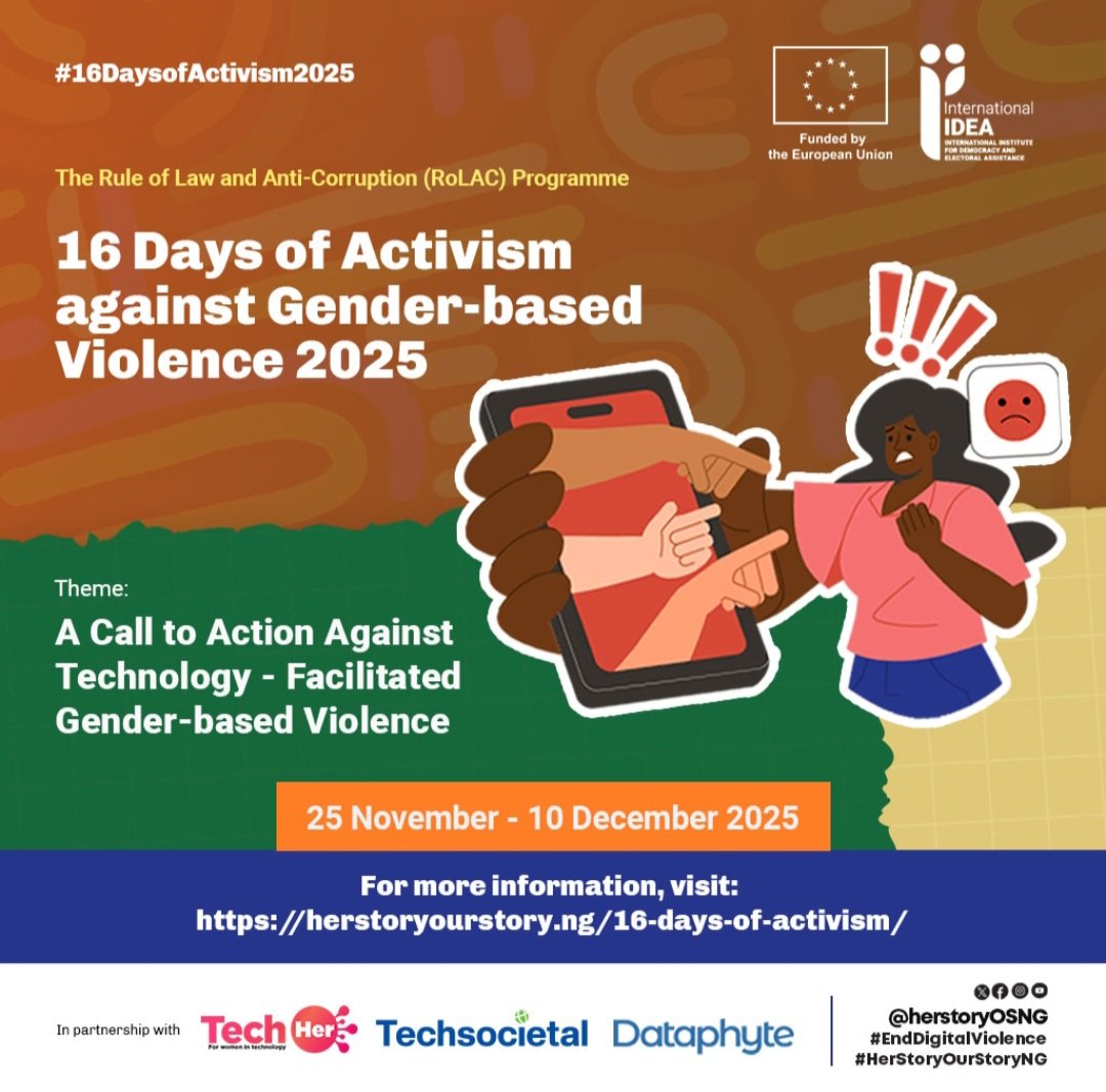 RoLACNG's tweet image. Every day, people are stalked, intimidated, threatened, shamed and silenced through their phones, social media and messaging apps💔

Screenshots become weapons, group chats turn into mob attacks, and a single post can unleash waves of abuse. Tech-Facilitated Gender-Based Violence…