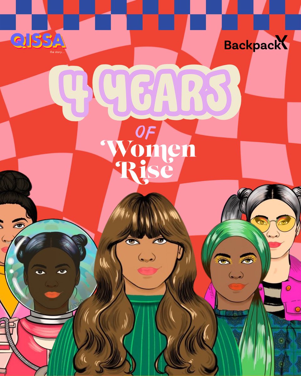 Today we celebrate 4 years of Women Rise. 🎉🙌🏻

In these four years, we’ve expanded our work across art, education, and social impact through initiatives like #BackpackX and <a href="/QissaTheStory/">Qissa</a>, and through meaningful collaborations worldwide. 💫

Thank you to our community and