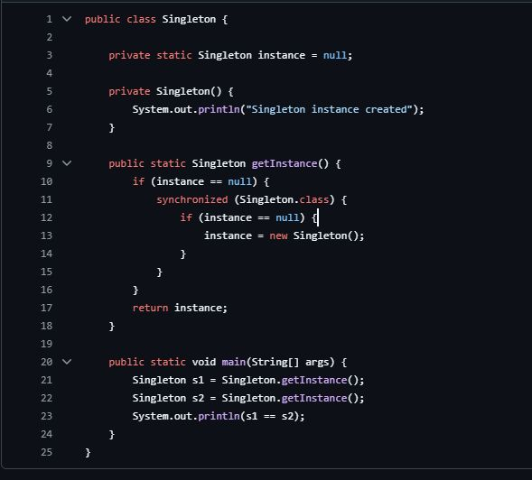 Bhavdip_Gediya's tweet image. Today I worked on understanding and applying the Singleton Design Pattern in object-oriented programming.

Github:github.com/Bkgediya/LLD/b…

#SoftwareEngineering #DesignPatterns #SingletonPattern #Java #OOP #CleanCode #LearningInPublic #SystemDesign