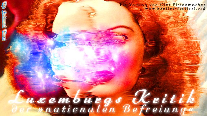 Luxemburgs Kritik der 'nationalen Befreiung': youtu.be/2VNpbKSQpTo
Der Vortrag von Olaf Kistenmacher (2024) zeigt: Wer die Form des Staates &amp; der Nation nutzt, um sich vom Inhalt des Kapitalismus zu befreien, wird von der Zwangsform gefressen.