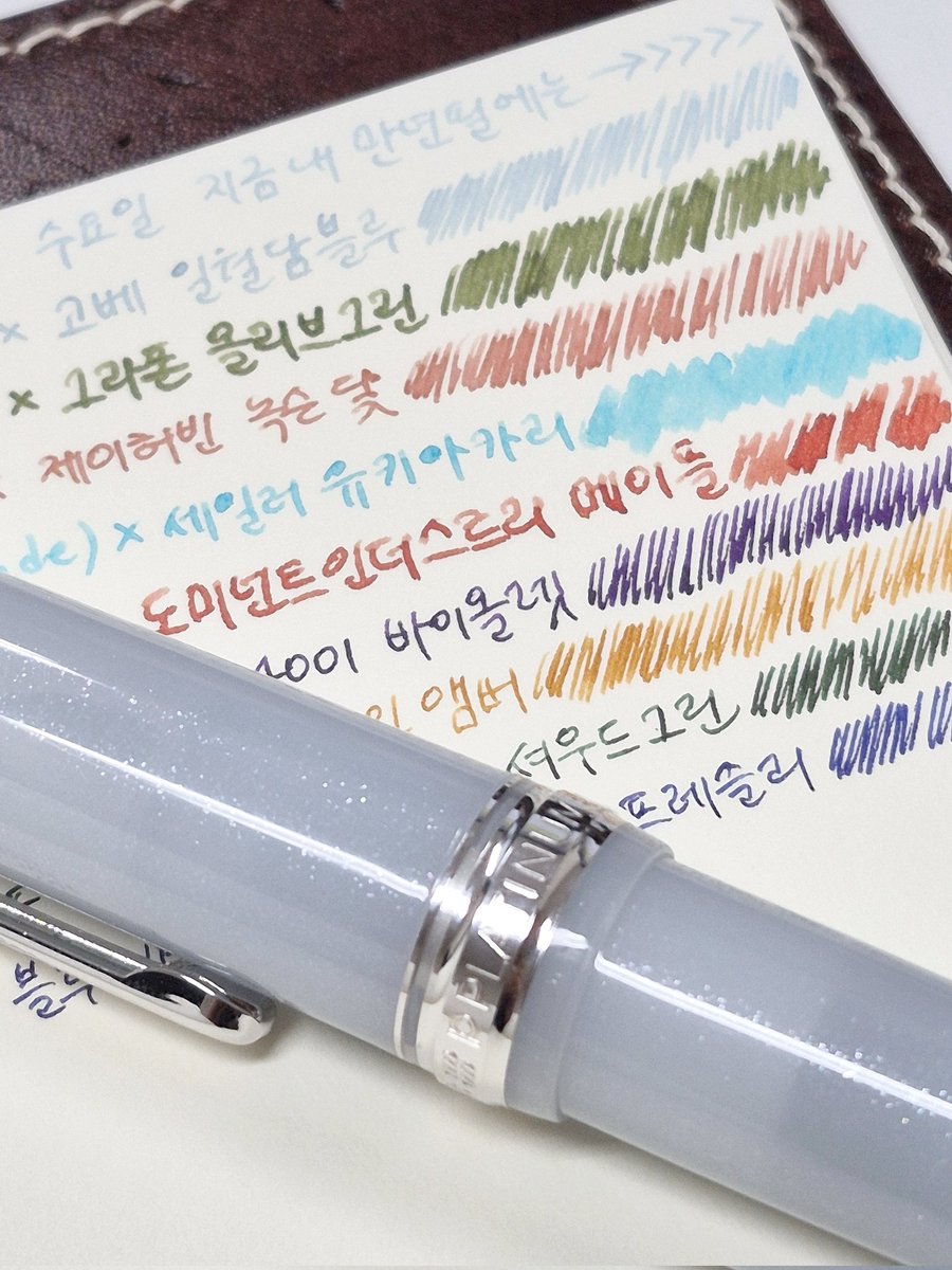 스루가만에 간만에 펜입했지요