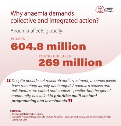 Jhpiego's tweet image. As the world spotlights #IronDeficiencyDay, the Anaemia Action Alliance is seizing this day to issue an urgent call. Take #IronDeficiency seriously and pursue integrated action. For more information on our integrated approach, visit: anaemiaalliance.who.int/about-anaemia/…