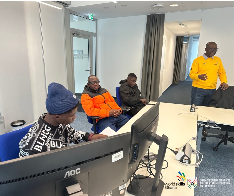 WorldskillsGh's tweet image. 🇬🇭🤝🇩🇪 Ghana partners with Germany to boost world-class skills! WorldSkills Ghana, CTVET &amp;amp; GIZ Ghana launch a capacity-building program in Germany—starting with IT Software Solutions for Business.

#WorldSkillsGhana #CTVETGhana #SkillsDevelopment #ITSoftwareSolutions