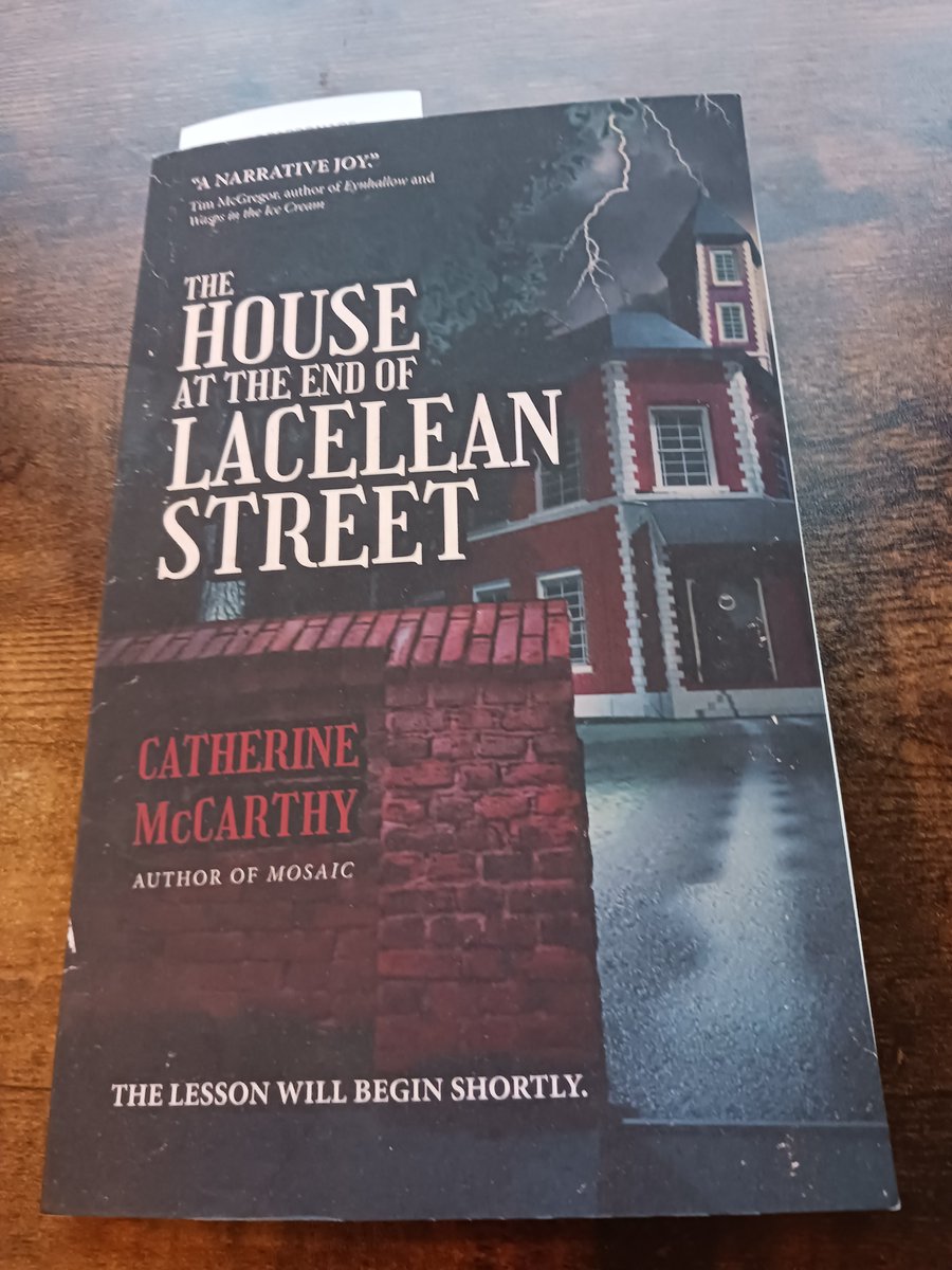GRWill68628's tweet image. Currently reading (and really enjoying) The House At The End Of Lacelean Street by Catherine McCarthy. 
Catherine is an exceptional writer. Check out her books.