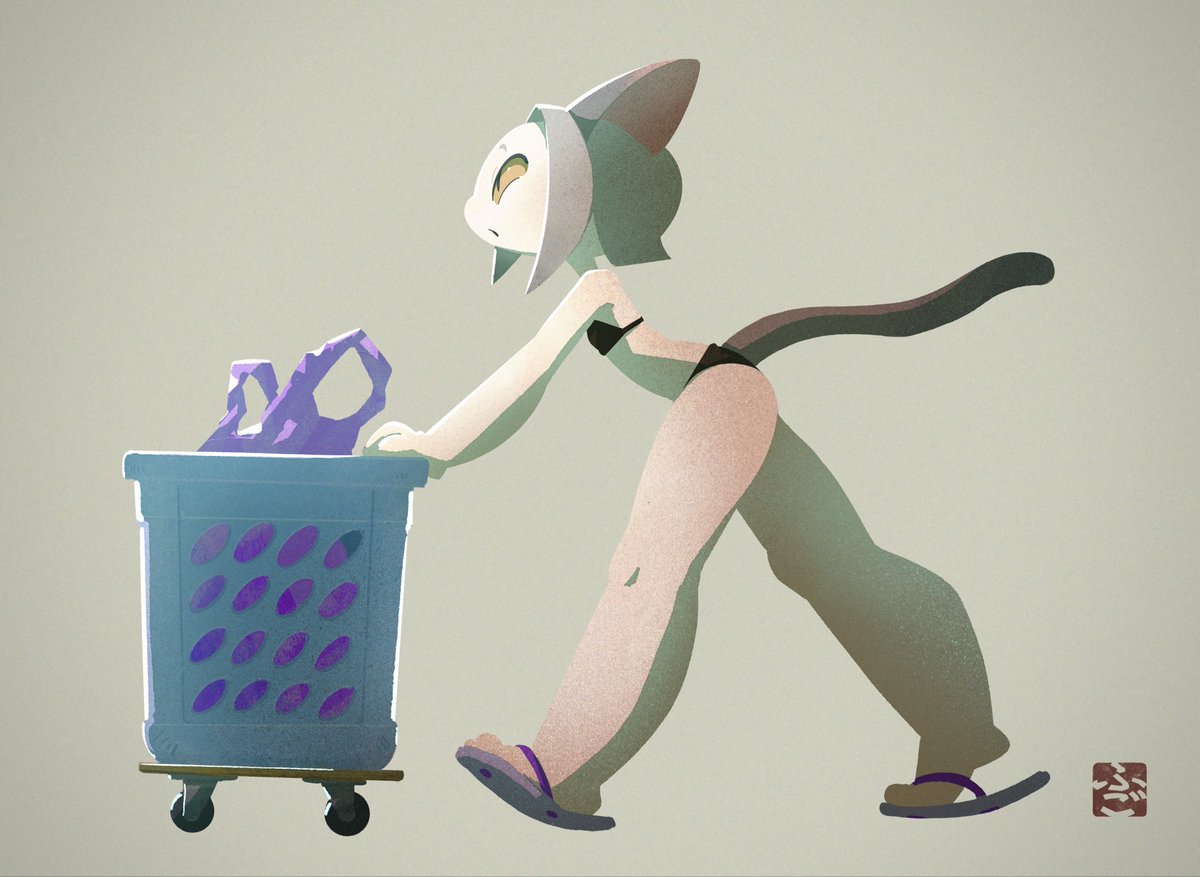 旅行後は洗濯が大変だね🧺