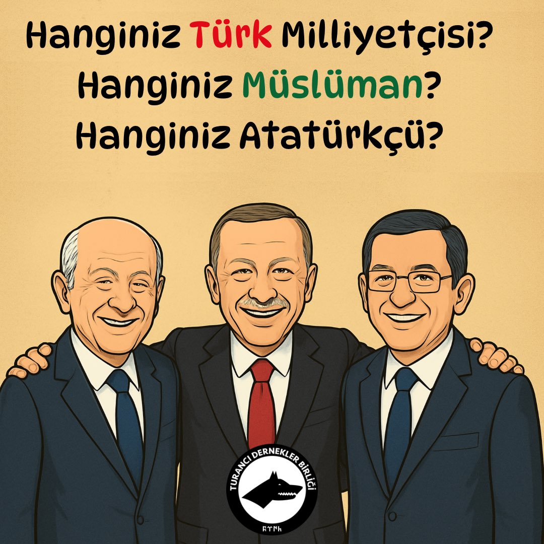 turancibirlik's tweet image. Hanginiz Türk Milliyetçisi?
Hanginiz Müslüman?
Hanginiz Atatürkçü?

#TurancıDerneklerBirliği