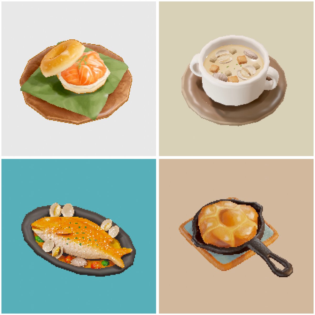 shiomayosan's tweet image. 今年のあつ森ご飯練習シリーズ🍳🥘
#3DCG 
#blender3d