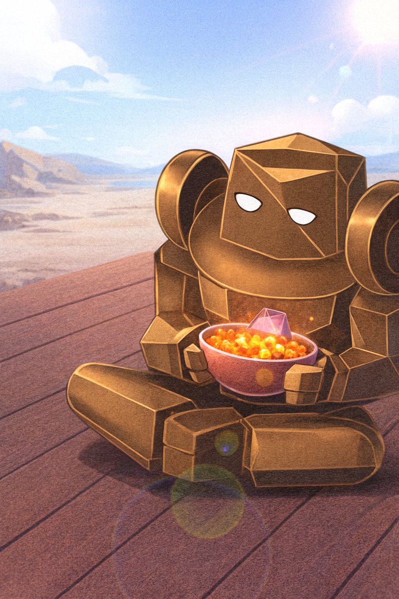 fusionGod88's tweet image. just good vibes, sunlight and a bowl of cosmic snacks
In the fast evolving world of tech, even machines need a moment to recharge
More art coming soon… #RobotArt #DigitalCreation @lyronctk @xealistt @NoxxW3 @heathcliff_eth @ElijahCrypted @ShmeeksBeat @cryptozen99