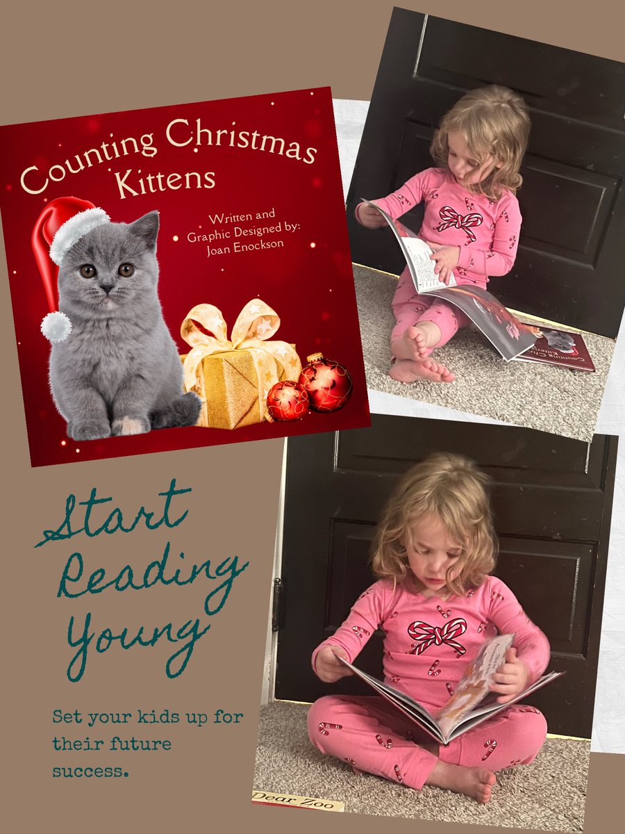 Someone is counting her Christmas kittens!