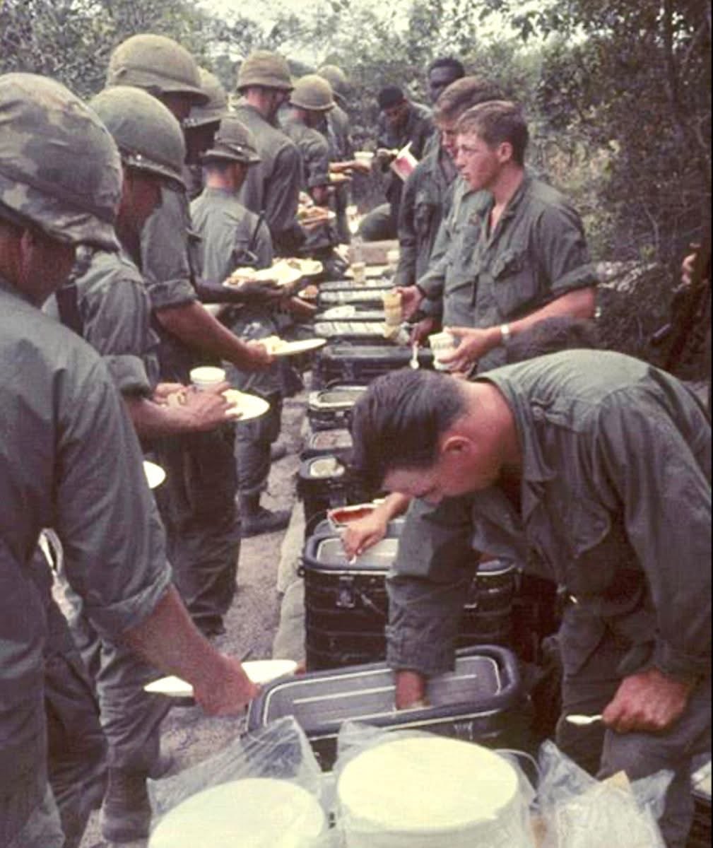 SoldiersWhisper's tweet image. Thanksgiving in Vietnam 

“If the holidays feel heavy, And you&apos;re missing someone dear, Close your eyes and listen— Their love is always near&quot;.
#Thanksgiving #Military