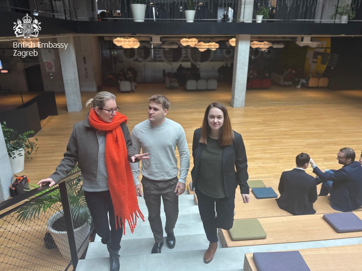 UKinCroatia's tweet image. As part of the #DeepTech Bootcamp, our Deputy Ambassador Samantha Dunger joined UK mentors to visit Infobip, Croatia’s first unicorn with its global HQ in the UK.
From scaling globally to helping founders through Startup Tribe, Infobip shows what 🇬🇧🤝🇭🇷 collaboration can achieve