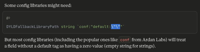 goinggodotnet's tweet image. Someone at @predictionguard was asking the Claude model a question about config and this was the answer! 😀

I feel seen! 😂