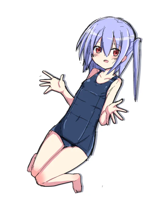 着せる子決まらなかったからオリキャラにスク水着せた