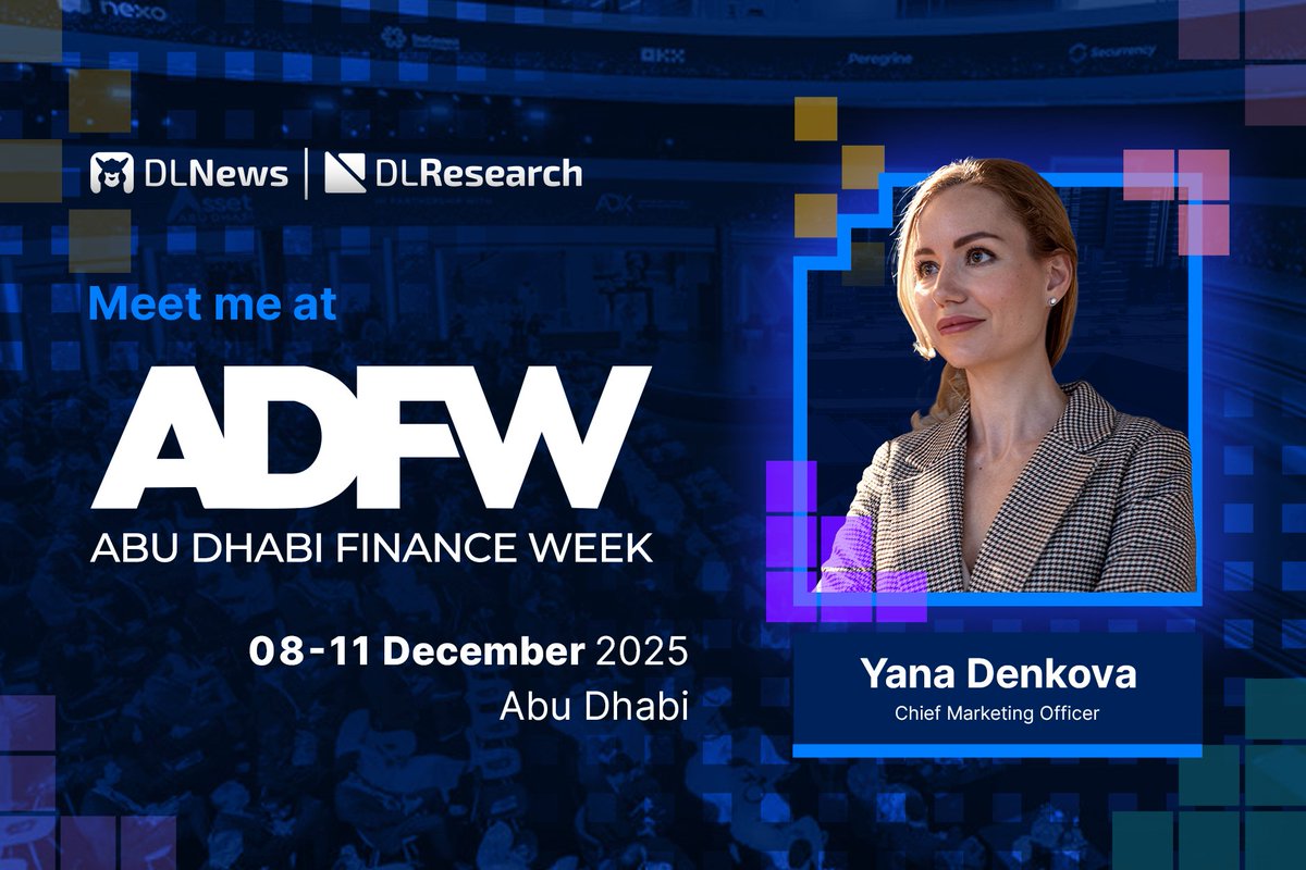 DL Research closes out 2025’s conference circuit in Abu Dhabi, the region’s growing hub for global finance and digital asset innovation, as we join <a href="/ADFinanceWeek/">ADFW</a>.

Book a meeting with our CMO or reserve a face-to-face interview from December 8 - 11. See you at the Grand Steps!