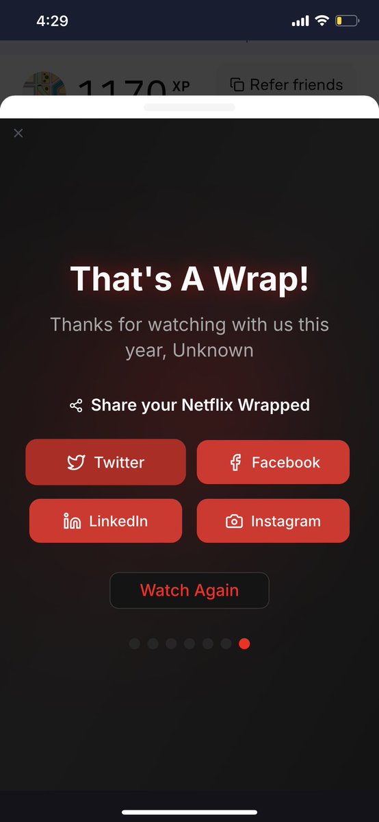 yaledally's tweet image. Checkout my Netflix Wrapped! I watched 50 titles, my top show was Unknown. Apparently I&apos;m a Unknown.

What&apos;s your Netflix story? app.vana.com #datarevolution

Try @ 
#datarevolution
@vana