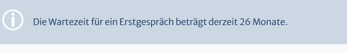 Die haben mich geblockt. Kann dir nicht direkt antworten. Ich sprechen von keinem bestimmten Bundesland. Hier ein zufällig gewähltes Beispiel,  Screenshot der ASS Ambulanz Uni-Klinik Köln.
x.com/marievommond91…