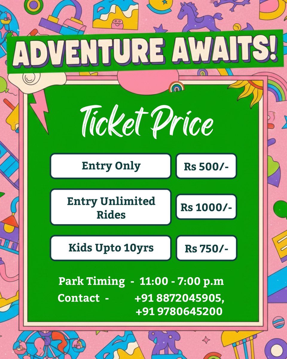 Hardysworld_'s tweet photo. Adventure Awaits! 🎢✨
Plan your perfect day of thrills with us! Whether you just want to soak in the vibes or ride non-stop, we have a package for you. https://t.co/G5jbziVNmY