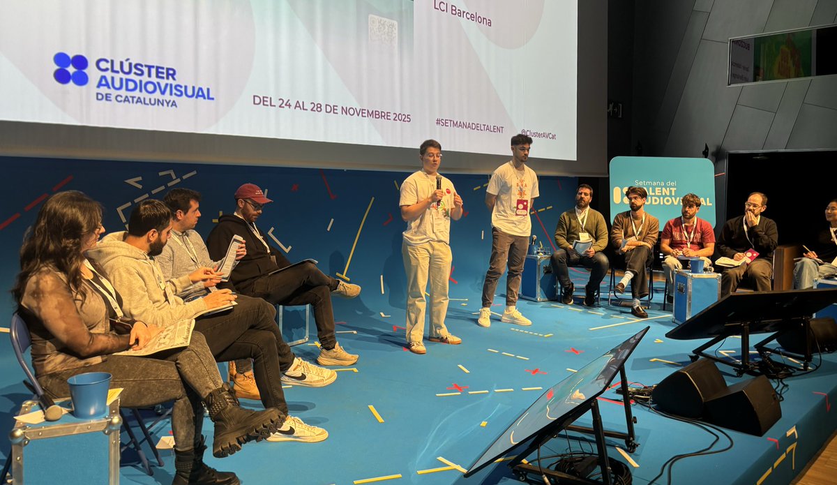 ClusterAVCat's tweet photo. @UABBarcelona @jfbano @OpenHouseGames És el moment de Javier Valencia i Iván Berlanga, provinents de @LCI_Animacion, que ens presenten el seu projecte ‘Bugzonia’. https://t.co/orBQXLsIOn