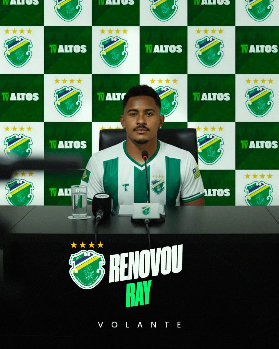 RENOVADO! ✍🏻

O volante Ray Silva segue no Altos. Essa será a 6º temporada do jogador defendendo a camisa do Jacaré! 🐊