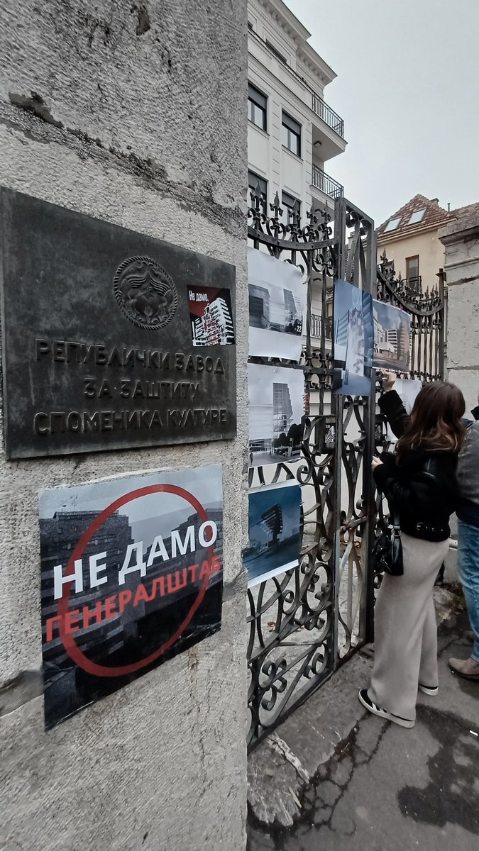 etfblokada's tweet image. Radnici Zavoda za zaštitu spomenika kulture su HEROJI ovog vremena.
Oni su Miladin Zarić našeg vremena!
Hvala vam! 🫂