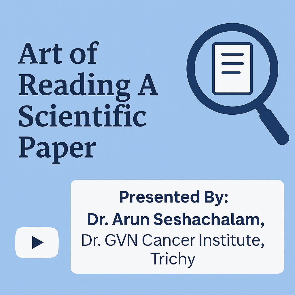 ▶️ Watch Now youtu.be/uM9lr-nSzyY?si…

🧭 Method first.
📉 Effect size > p-value.
🎯 OS/PFS/ORR matter.
🧪 ITT = fair; PP = polished.
🧷 Selection bias misleads.
📦 Small trials miss truth; big trials prove trivia.
🪜 CONSORT shows everything.