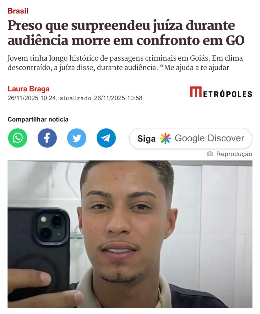 andrefernm's tweet image. O “menino” tinha antecedentes por homicídios, tráfico de drogas, roubo e porte ilegal de arma de fogo de uso restrito. Além disso era ligado a facção. Ainda assim estava nas ruas, e não condenado a 27 anos de prisão.