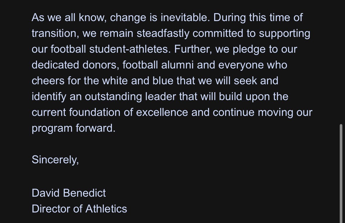 _samcalhoun's tweet image. Statement to the fans from @UConnHuskyAD