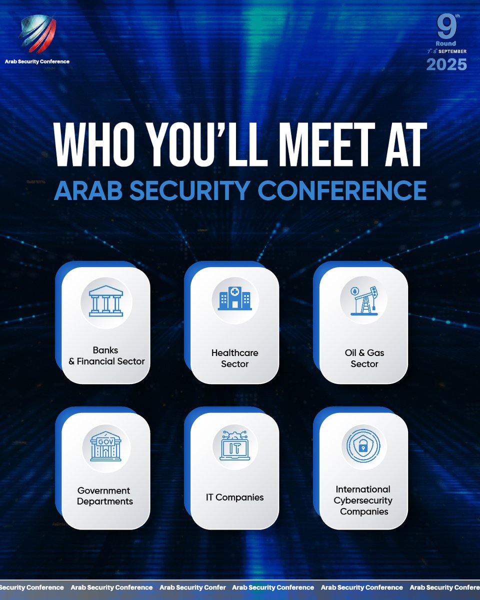 At Arab Security Conference, you don’t just attend a cybersecurity event you step into a powerful ecosystem of leaders, innovators, and experts shaping the region’s digital future.