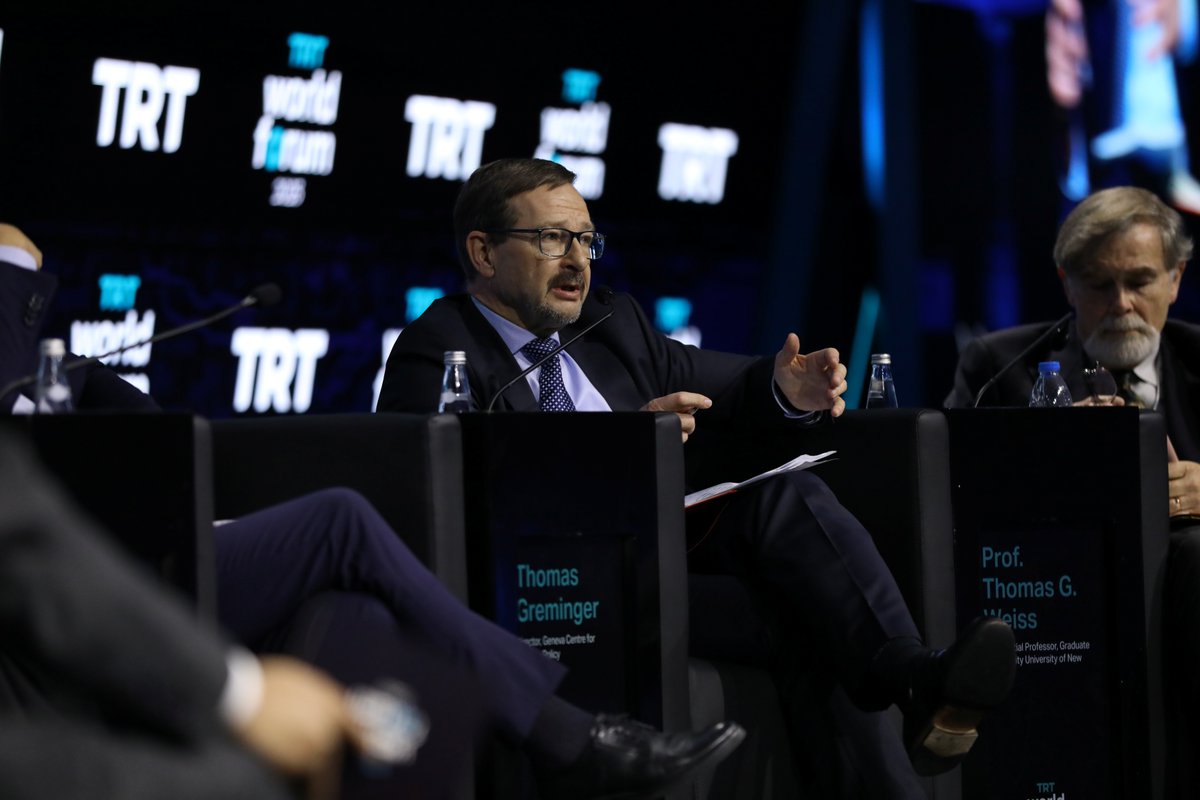 TheGCSP's tweet image. Recently, our Executive Director, Amb @ThGreminger, spoke at the @trtworldforum held under the theme “The Global Reset: From the Old Order to New Realities”. He discussed how middle powers can play a pivotal role in steering the global reset &amp;amp; strengthening multilateralism.