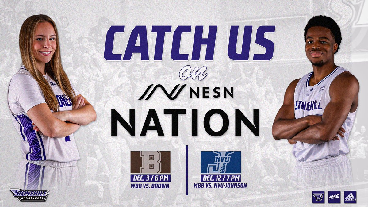 GoStonehill's tweet image. Two Upcoming Stonehill Basketball Games Picked Up by @NESN Nation

stonehillskyhawks.com/news/2025/11/2…

@StonehillWBB @StonehillMBB 

#GoHill #NECMBB #NECWBB