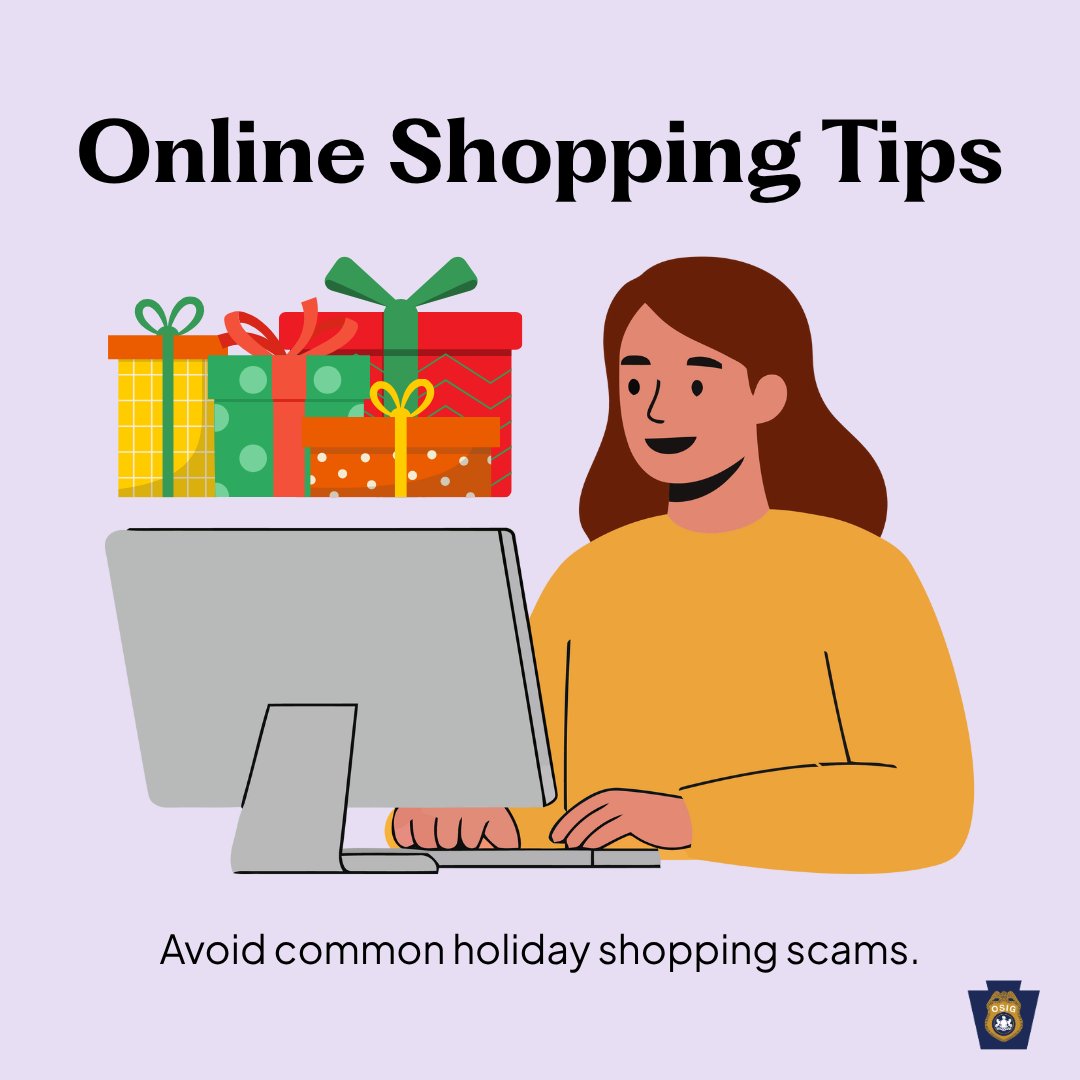 Holiday shopping is prime time for scams. Keep these tips in mind if you’re shopping online this season.
💻Shop only on trusted sites. Look for “http://” and a padlock in the URL.
🛍️ Deal too good to be true? It probably is. Flash sales and “limited offers” can be signs of a