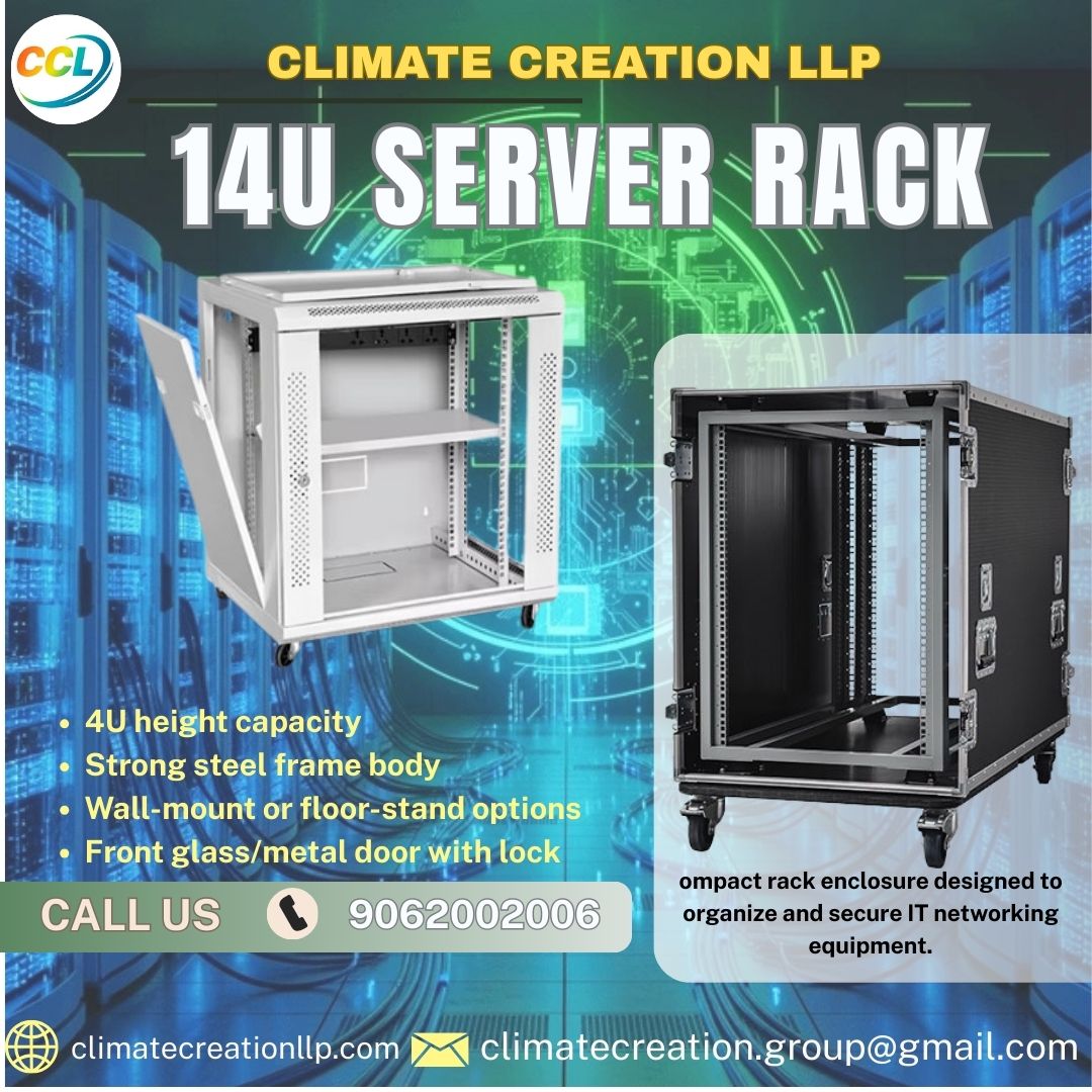 Climateccl's tweet image. Organize, secure, scale! 🚀

14U Server Rack features:
✅ 14U capacity
✅ Steel frame
✅ Wall/floor mount
✅ Locking door
Ideal for IT &amp;amp; server rooms!
📞 9062002006
🌐 climatecreationllp.com
#ServerRack #ITInfrastructure #Networking #ClimateCreationLLP