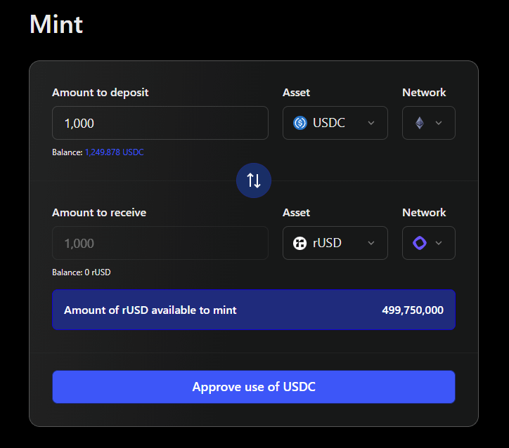 OneStable_'s tweet image. Monad is now live on @reservoir_xyz.

This is what OneStable was built for; the moment a new chain arrives, your stablecoin arrives with it.

Day-1 presence on every ecosystem, powered by @EnsoBuild and @OneStable_

Mint rUSD on any chain in a single step.