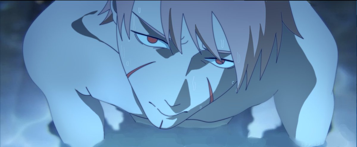 1905nEvnn's tweet photo. #Tobirama as denji (i traced from the original) https://t.co/tdzCCitufh