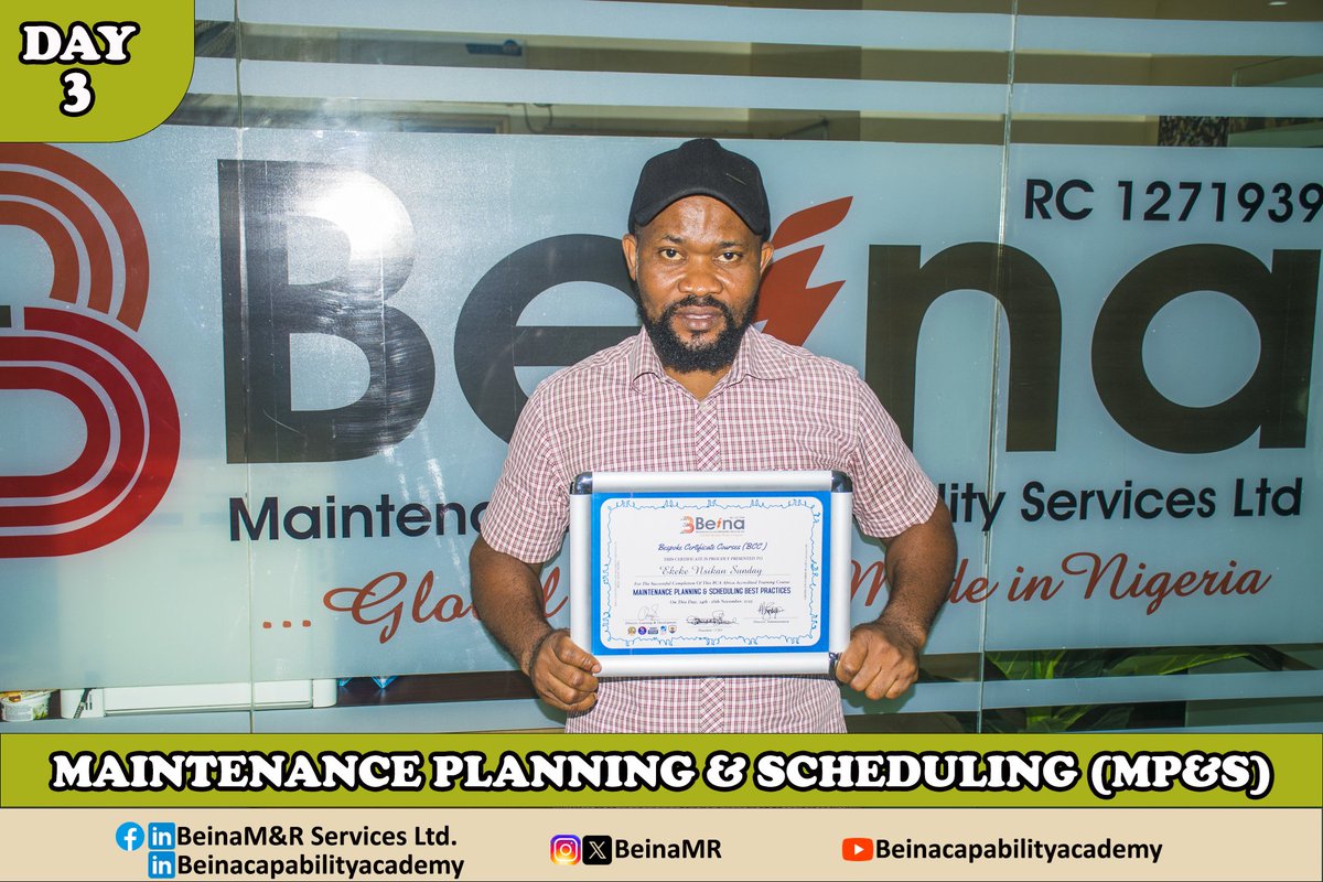 BeinaMR's tweet image. Day 3 of 3: Maintenance Planning &amp;amp; Scheduling (MP&amp;amp;S) Masterclass @beinamr

We wrapped up the final day of our MP&amp;amp;S Masterclass with an exciting and highly interactive hands on practical workshop!